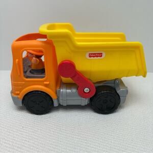 Fisher-Price Little People Construction Toy Dump Truck with Music Sounds Ages 1+